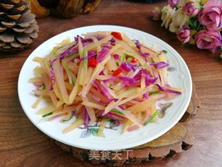 酸辣土豆丝的做法步骤：7