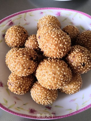 炸麻圆儿的做法步骤：10