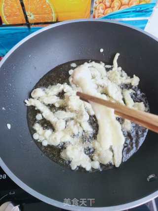 酥炸海鲜菇的做法步骤：7