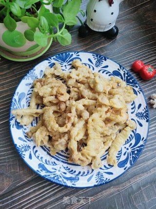 酥炸海鲜菇的做法步骤：12