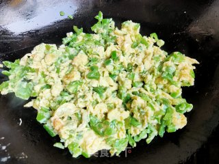 青椒葱花炒鸡蛋的做法步骤：6