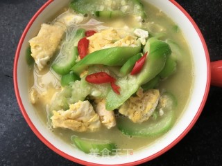 煎蛋丝瓜汤的做法步骤：16