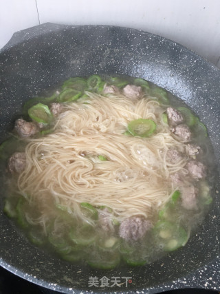 丝瓜肉丸面的做法步骤：21
