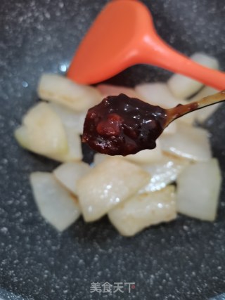 豆酱炒冬瓜的做法步骤：5