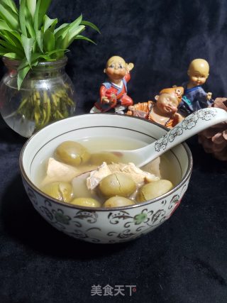 青橄榄煲鸡肉汤的做法步骤：8