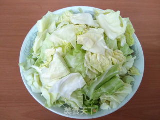 圆白菜辣豆腐的做法步骤：2