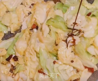 炒包菜的做法步骤：5