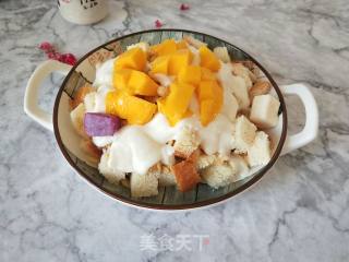 酸奶水果燕麦面包块的做法步骤：4