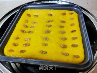 南瓜葡萄干发糕的做法步骤：16