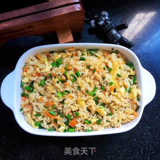 韭薹胡萝卜蛋炒饭的做法步骤：11