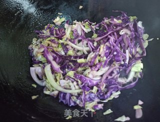 蒜香紫绿包菜的做法步骤：5