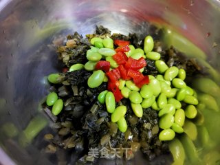 雪里蕻拌毛豆的做法步骤：5