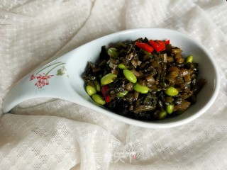 雪里蕻拌毛豆的做法步骤：7