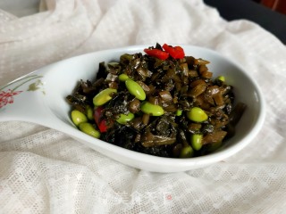 雪里蕻拌毛豆的做法步骤：8
