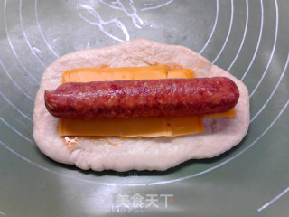 花生酱芝士牛肉肠面包的做法步骤：11