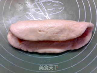 花生酱芝士牛肉肠面包的做法步骤：12