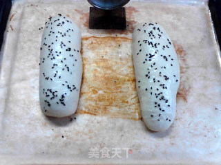 花生酱芝士牛肉肠面包的做法步骤：14