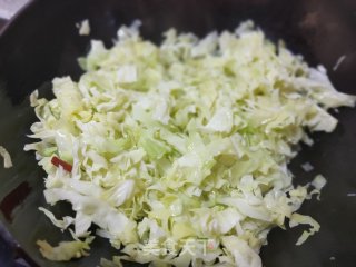 圆白菜炒粉丝的做法步骤：7