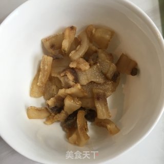 油渣炒花菜的做法步骤：2