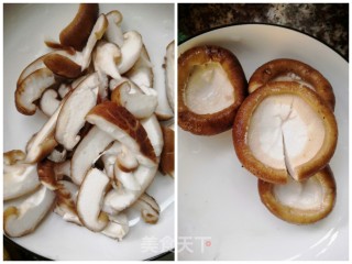 西兰花炒香菇的做法步骤：2