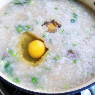 生滚窝蛋牛肉粥的做法步骤：15