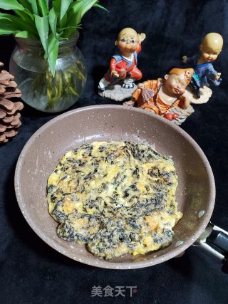 紫菜煎蛋的做法步骤：7