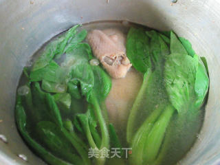 黄豆小青菜鸡汤的做法步骤：7