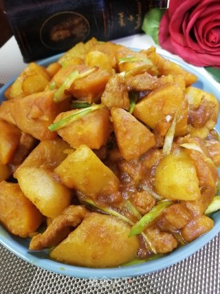 五花肉炖南瓜土豆的做法步骤：10