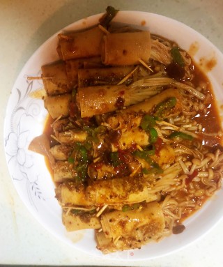 豆皮金针菇的做法步骤：10