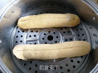 红糖核桃南瓜馒头的做法步骤：6