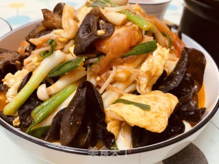 番茄鸡蛋炒杂菌的做法步骤：10