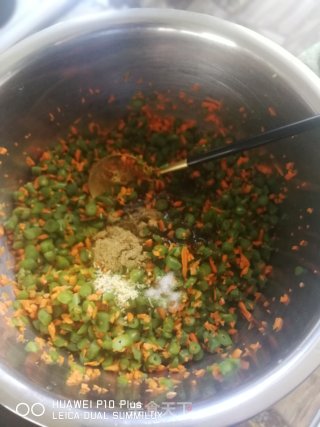 翡翠豆角窝头的做法步骤：9