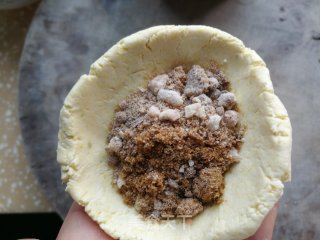 核桃红糖南瓜饼的做法步骤：5