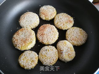 核桃红糖南瓜饼的做法步骤：8