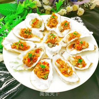 蒜蓉蒸生蚝的做法步骤：12