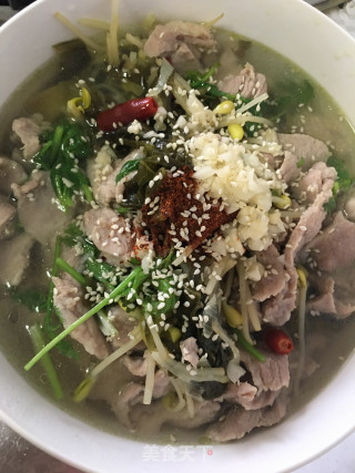 酸菜肉片的做法步骤：11