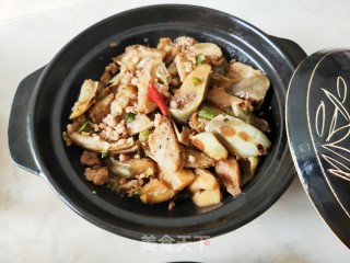 砂锅肉末茄子煲的做法步骤：15