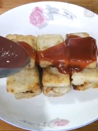 茄汁脆皮豆腐的做法步骤：9