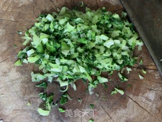香菇油菜鸡蛋饼的做法步骤：3