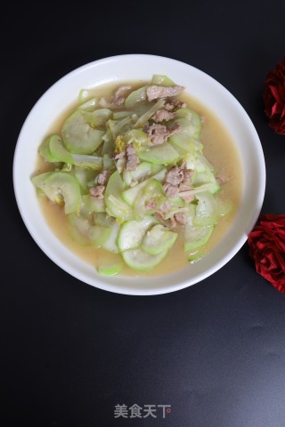 瓠瓜炒肉片的做法步骤：9