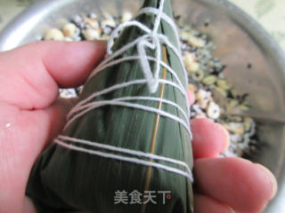 莲子双米粽的做法步骤：8