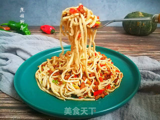 肉末拌云丝的做法步骤：12