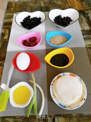 五谷米糊 & 鸡蛋饼的做法步骤：1