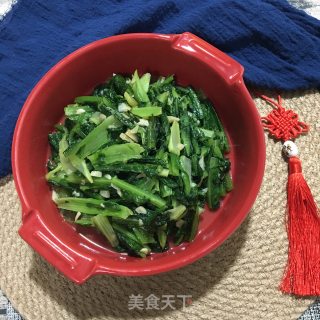 蒜蓉油麦菜的做法步骤：5