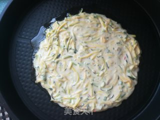 香葱嫩南瓜煎饼的做法步骤：13