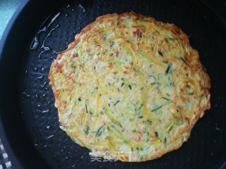 香葱嫩南瓜煎饼的做法步骤：15