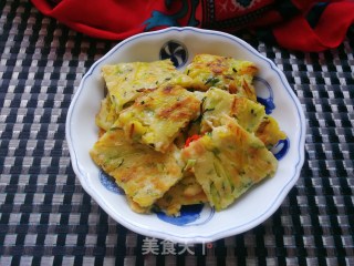 香葱嫩南瓜煎饼的做法步骤：17