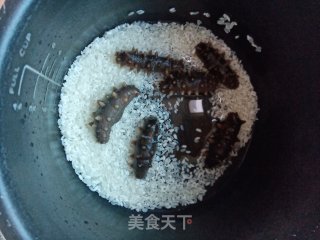 海参皮蛋粥的做法步骤：3