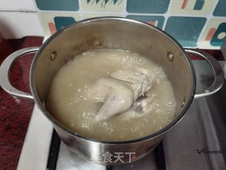原汁鸡汤面的做法步骤：3
