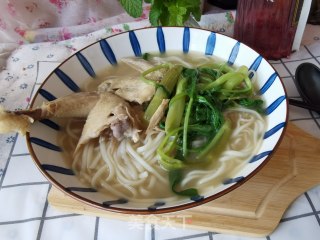 原汁鸡汤面的做法步骤：5